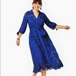NWT Lilly Pulitzer Amrita Eyelet Midi Dress